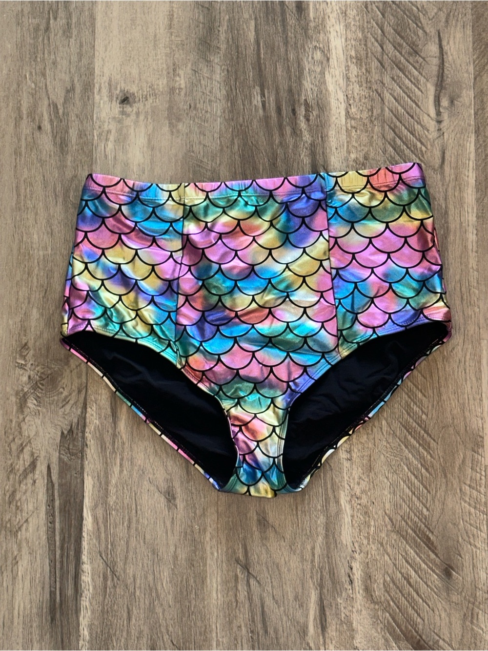 Plus Size Torrid Rainbow Mermaid Swim Bottoms